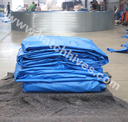 Farm Pond Liner - Hoogwaardig gegalvaniseerd stalen frame, zeilbekleding, viskweekvijver