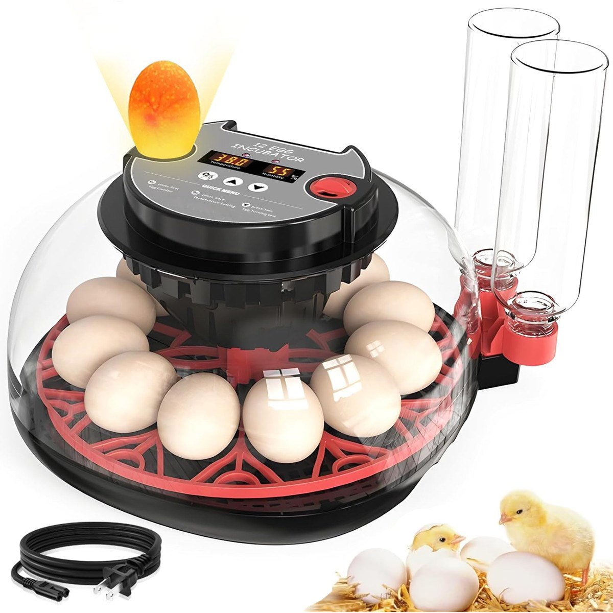 12-eierbroedmachine met automa - Poultry Incubator recensie en prijs