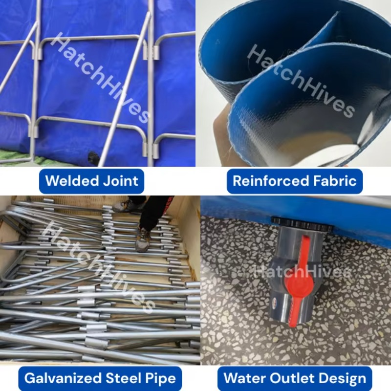 Duurzaam rechthoekig PVC-doek  - Farm Pond Liner recensie en prijs